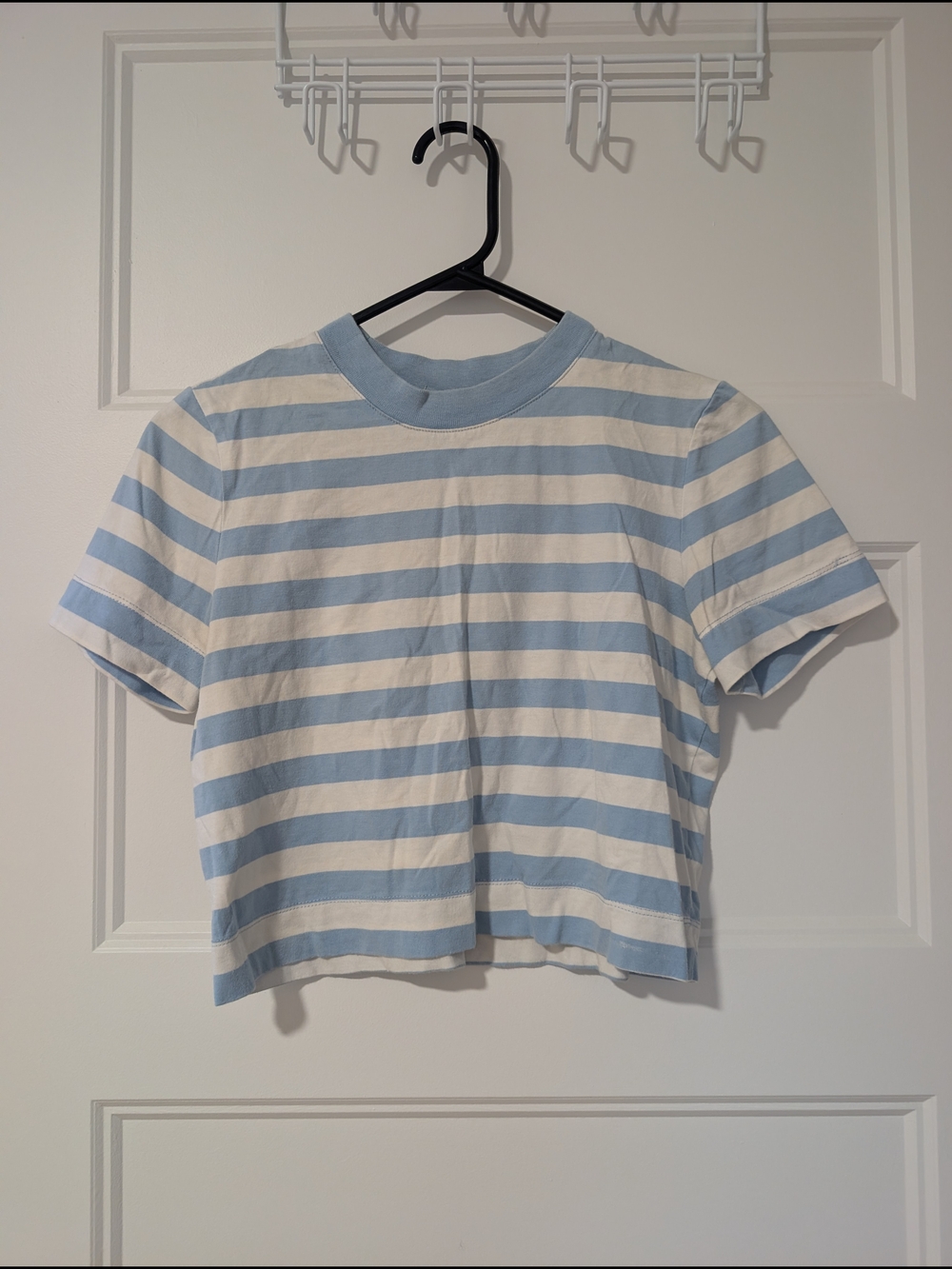 twik Light Blue & White Striped Short Sleeve Tee